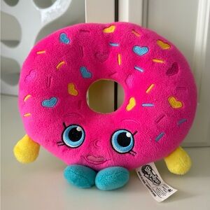 SHOPKINS Pink Donut Stuffed Plush Toy 6x7”
